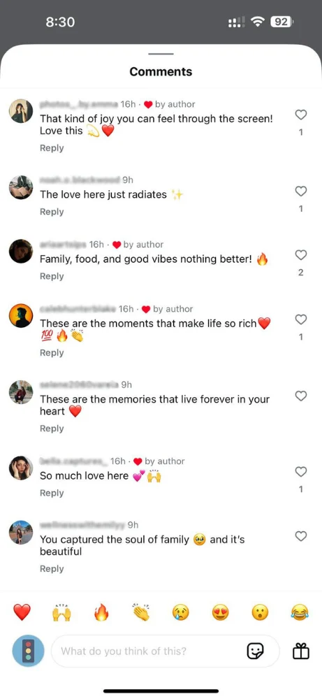 Buy Instagram comments with real, natural replies on emotional posts.